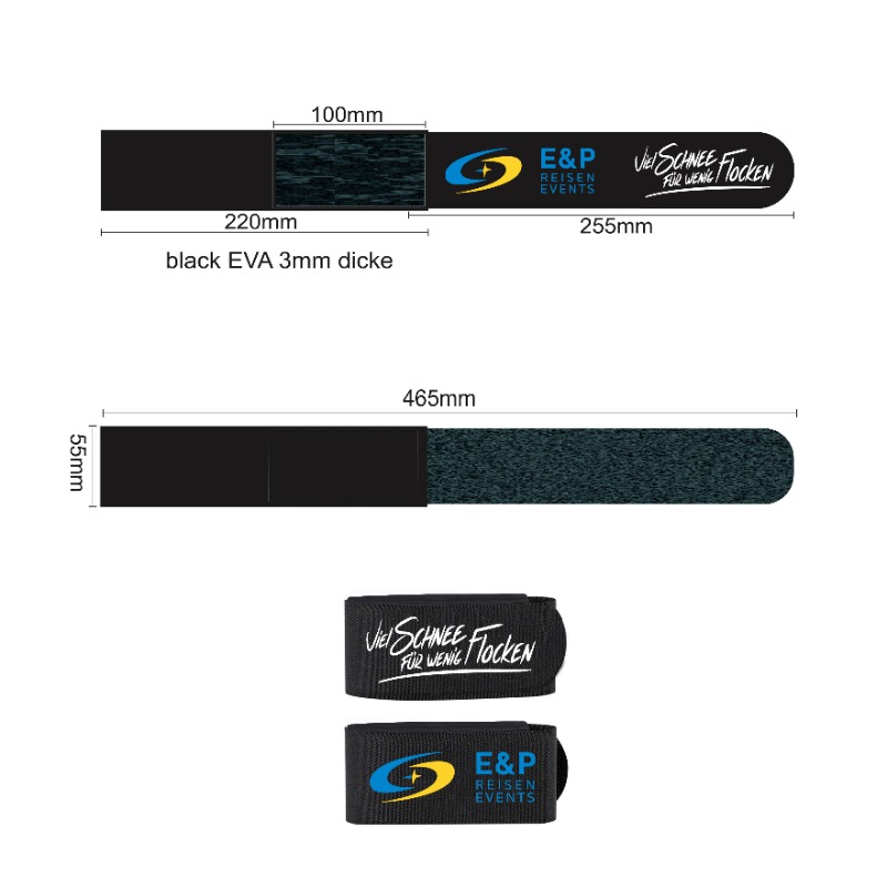 Printed Velcro Ski Ties